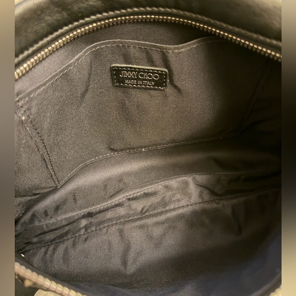 Jimmy Choo Black and Silver Star-Studded Clutch - Picture 2 of 3